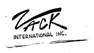 ZACK INTERNATIONAL INC.