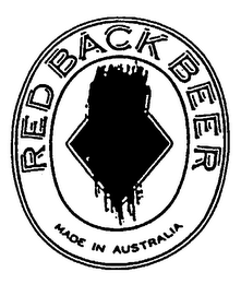 REDBACK BEER MADE IN AUSTRALIA