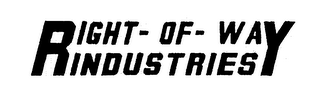 RIGHT-OF-WAY INDUSTRIES