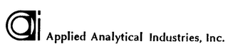 AAI APPLIED ANALYTICAL INDUSTRIES, INC.