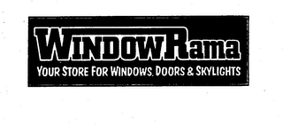 WINDOWRAMA YOUR STORE FOR WINDOWS, DOORS & SKYLIGHTS