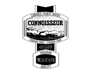 CONNOISSEUR CANADA'S PUREST WATER SODIUM FREE - CALORIE FREE GLACIER WATER PREMIUM QUALITY