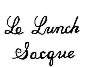 LE LUNCH SACQUE