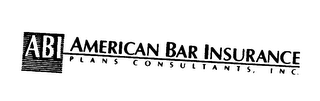 ABI AMERICAN BAR INSURANCE PLANS CONSULTANTS, INC.