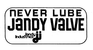 NEVER LUBE JANDY VALVE JANDY INDUSTRIESJI