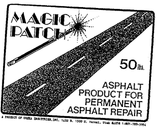 MAGIC PATCH 50LBS. ASPHALT PRODUCT FOR PERMANENT ASPHALT REPAIR