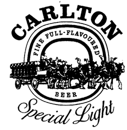 CARLTON SPECIAL LIGHT FINE FULL FLAVORED BEER