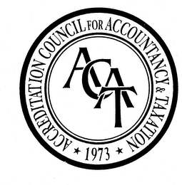 ACAT ACCREDITATION COUNCIL FOR ACCOUNTANCY & TAXATION 1973