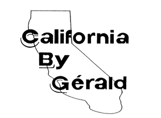 CALIFORNIA BY GERALD