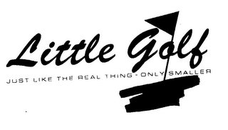 LITTLE GOLF JUST LIKE THE REAL THING - ONLY SMALLER