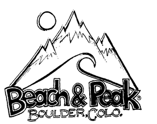BEACH & PEAK BOULDER, COLO.