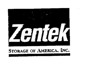 ZENTEK STORAGE OF AMERICA, INC.