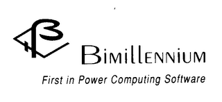 B BIMILLENNIUM FIRST IN POWER COMPUTING SOFTWARE