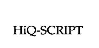 HIQ-SCRIPT