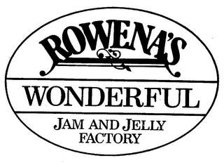 ROWENA'S WONDERFUL JAM AND JELLY FACTORY