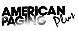 AMERICAN PAGING PLUS