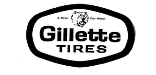 GILLETTE TIRES A BEAR FOR WEAR