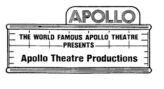 APOLLO THE WORLD FAMOUS APOLLO THEATRE PRESENTS APOLLO THEATRE PRODUCTIONS