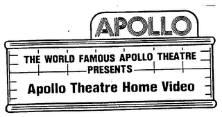 APOLLO THE WORLD FAMOUS APOLLO THEATRE PRESENTS APOLLO THEATRE HOME VIDEO