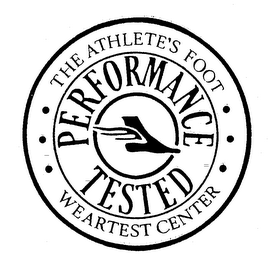 THE ATHLETE'S FOOT WEARTEST CENTER PERFORMANCE TESTED