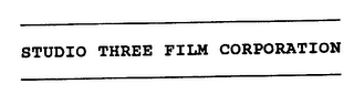 STUDIO THREE FILM CORPORATION