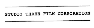 STUDIO THREE FILM CORPORATION