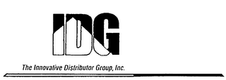IDG THE INNOVATIVE DISTRIBUTOR GROUP, INC.