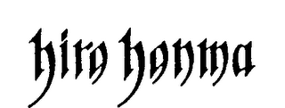 HIRO HONMA