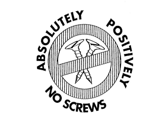 ABSOLUTELY POSITIVELY NO SCREWS