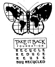 TAKE IT BACK FOUNDATION RECYCLE REDUCE REUSE BUY RECYCLED