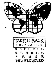 TAKE IT BACK FOUNDATION RECYCLE REDUCE REUSE BUY RECYCLED