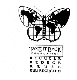 TAKE IT BACK FOUNDATION RECYCLE REDUCE REUSE BUY RECYCLED