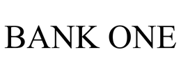 BANK ONE trademark