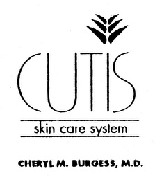 CUTIS SKIN CARE SYSTEM CHERYL M. BURGESS, M.D.