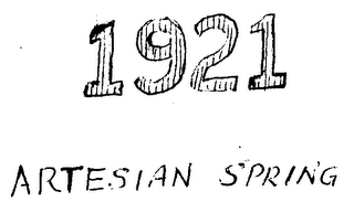 1921 ARTESIAN SPRING