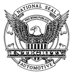 NATIONAL SEAL PRO BONO PUBLICO INTEGRITY AUTOMOTIVE