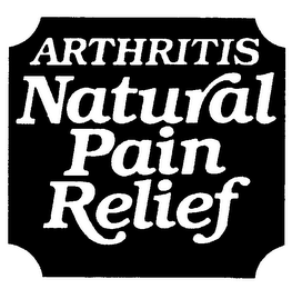 ARTHRITIS NATURAL PAIN RELIEF