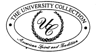 THE UNIVERSITY COLLECTION UC AMERICAN SPIRIT AND TRADITION