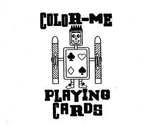 COLOR-ME PLAYING CARDS CRAYON MARKER