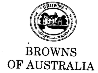 "BROWNS" MELBOURNE AUSTRALIA BROWNS OF AUSTRALIA