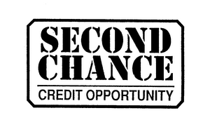 SECOND CHANCE CREDIT OPPORTUNITY