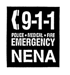 9-1-1 POLICE * MEDICAL * FIRE EMERGENCY NENA