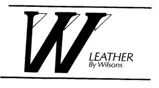 W LEATHER BY WILSONS