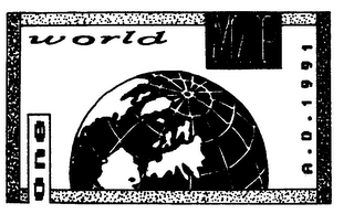 ONE WORLD MAP A.D. 1991