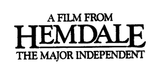 A FILM FROM HEMDALE THE MAJOR INDEPENDENT