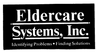 ELDERCARE SYSTEMS, INC. IDENTIFYING PROBLEMS - FINDING SOLUTIONS