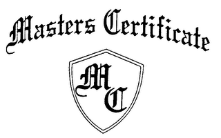 MASTERS CERTIFICATE MC