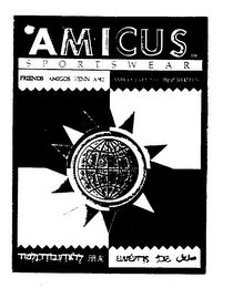 AMICUS SPORTSWEAR FRIENDS AMIGOS VENN AMI