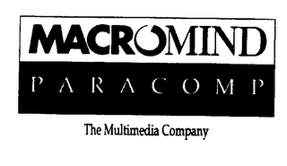 MACROMIND P A R A C O M P THE MULTIMEDIA COMPANY