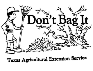 DON'T BAG IT TEXAS AGRICULTURAL EXTENSION SERVICE